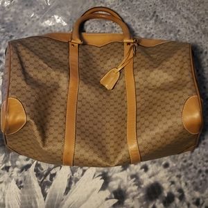 Vintage Gucci GG Monogram Travel Bag